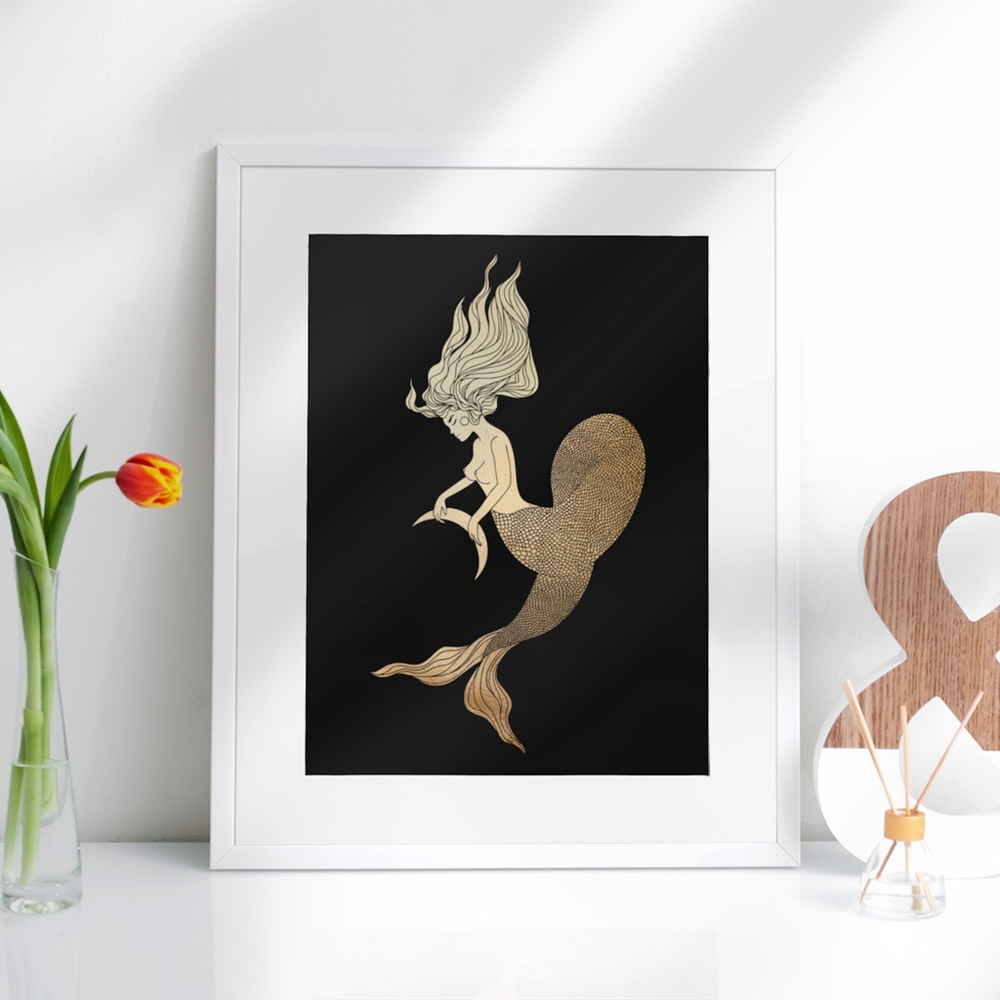 Pisces Wall Art Celestial Zodiac Print Poster Unframed - Picture 2 of 5